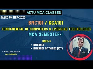 BMC 101 / KCA 101 fundamental of computers & emerging technologies | Unit-3