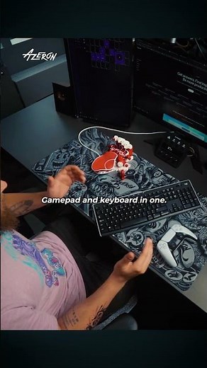 Gamepad and keyboard in one #azeron #cyborg #gamingkeyboard #gamingkeypad