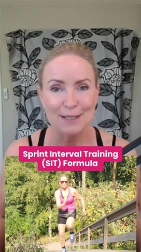 The formula 👇 Sprint Interval Training (SIT) is one of the most effective (and underused) forms of cardio for midlife women. Here's how to do it: Here’s the simple SIT formula: 1️⃣ Warm up: 3–5 minutes 2️⃣ Sprints: 10–30 seconds of max effort (e.g., sprinting steps, spin bike, battle ropes, ski erg) — whatever will get your heart rate up to over 85% of your max heart rate 3️⃣ Recover: 2–5 minutes (standing and catching your breath is fine!) 4️⃣ Repeat: 2–3 rounds to start, building up to 5–6 5️