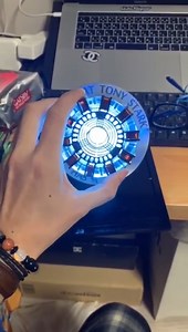 Watch 1&colon;1 Iron Man Arc Reactor MK1 DIY Finished Product Model Led Light USB With Display Box on Amazon Live
