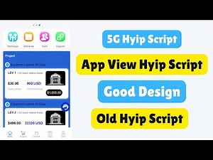 5G Script | Create App-Based HYIP Site | Old HYIP Script