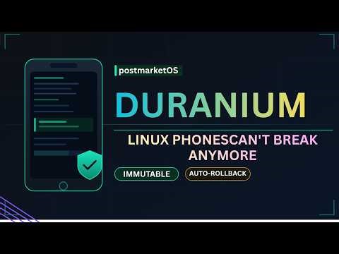 Linux Phones Can't Break Anymore — postmarketOS Duranium Explained