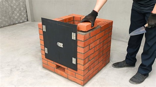 5.6K views · 40 reactions | Build a multi function oven with bricks and cement Bake meat, cakes, pizza easily | Random Crafts USA | Facebook