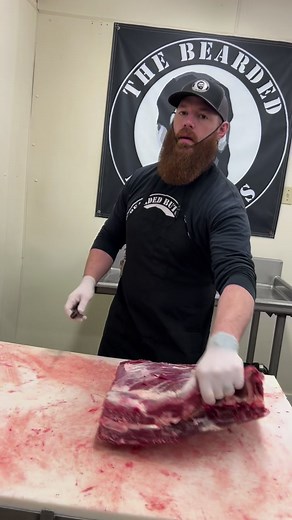 Bison Hump Roast #bison #butcher #humproast #humpday #meat #meatlovers #sharpknife #professional #educational #grizzlybear # beardedbutcher #fyp #viral | The Bearded Butchers