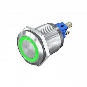 [Hot Item] Pulsar Latching Retention Stainless Steel Push Button 22mm Ring Illumination Switch