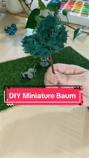 DIY Mini Baum für DnD und Hobbybastler