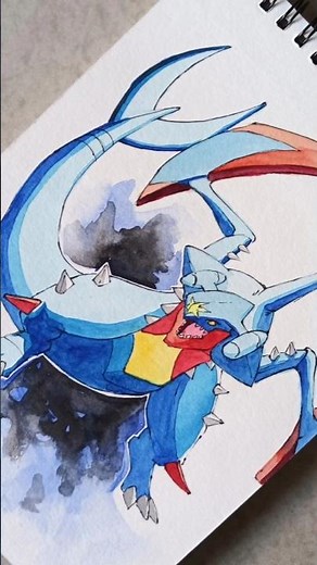 Mega Garchomp drawing from Pokemon anime #pokemonlegendsza #art #shorts