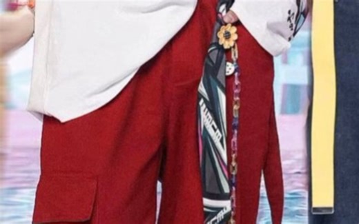 刘耀文三周年演唱会（伪）同款红色工装裤开箱小测评