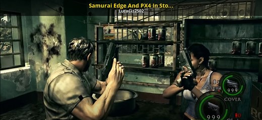 Samurai Edge And PX4 In Story Mode Mod for Resident Evil 5 | RE5 Mods