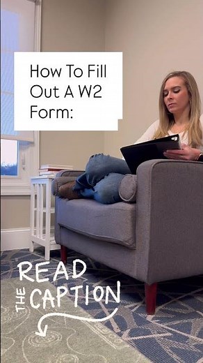 How To Fill Out A W2 Form #taxes #taxfilings #taxform
