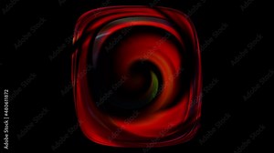 Circular geometric swirl with 3d render gradient and dynamic movement. Hypnotic swirling spiral lines with bright wave hues. Digital psychedelic lollipop for decorative web design.