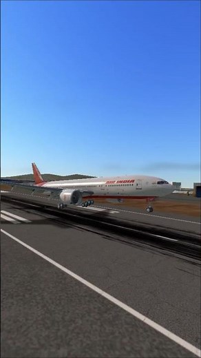 Air India B777-200LR SFO Landing Challenge | RFS #shorts