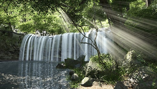 Unity シェーダーチュートリアル　滝を作ってみる
