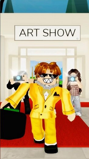 Bacon shocked the judges in art competition then…😂👀 | Gozalo Roblox #roblox #robloxshorts #shorts