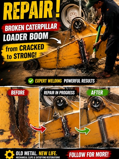 Repairing a Broken Caterpillar Loader Boom: Expert Rebuild Guide