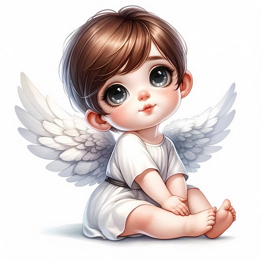 Cute Angel Clipart | High-quality Jpgs, Commercial Use (digital Download) - Etsy