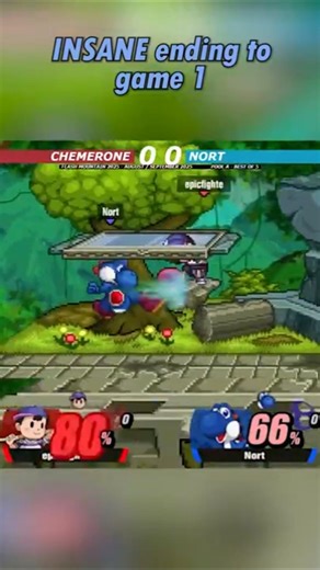 ABSOLUTE CINEMA OF AN ENDING TO GAME 1 #ssf2 #yoshi #supersmashflash2 #supersmashflash #ness