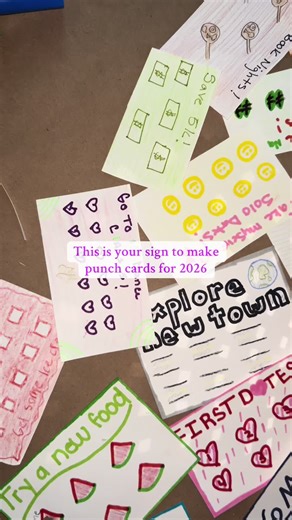 Creative Punch Cards for New Year's Resolutions 2026