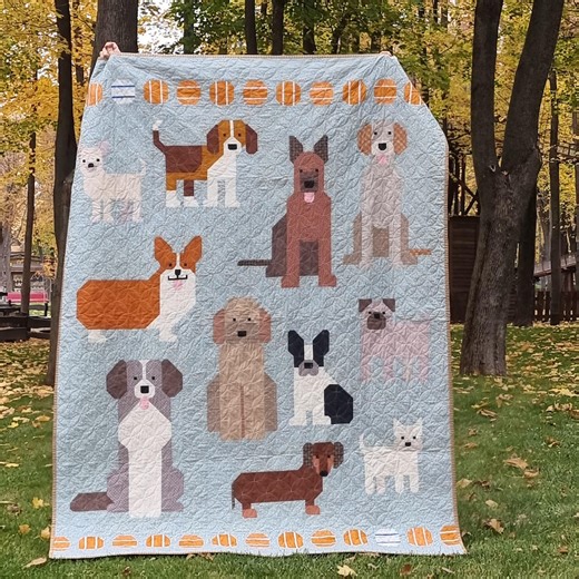 Handmade Dog Breeds Patchwork Quilt – Gift for Dog Lovers - Etsy