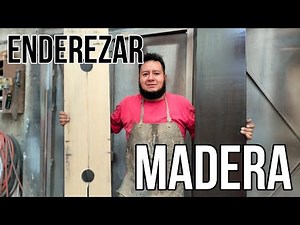 Técnica para enderezar madera