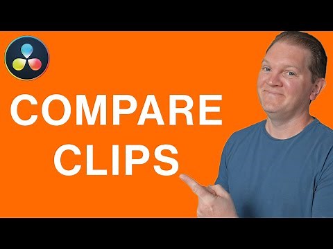 How to compare clips side by side when color grading in DaVinci Resolve