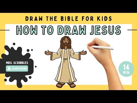 How To Draw Cartoon Jesus | Step-By-Step Art Tutorial | Easy Drawings For Kids