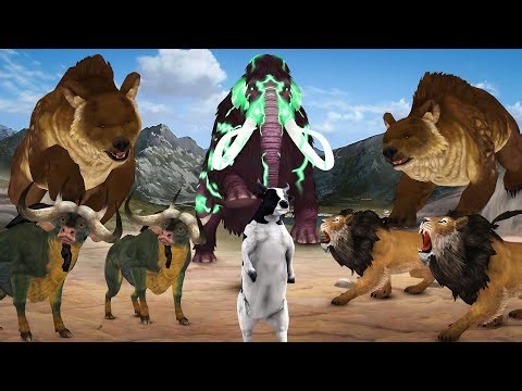 Zombie Mammoth Animal Vs Monster Lion Tiger Battle