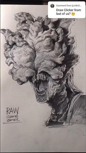 3 Simple Step to Draw a Clicker from The Last of Us #art #drawing #thelastofus