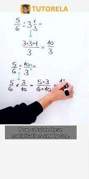 Divide Fractions: 5/6 ÷ 3 1/3 Explained #Math #MixedFractions #DividingMixedNumbersAndFractions