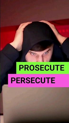 Prosecute or Persecute? #englishvocabulary #englishonline