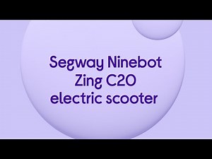 Segway Ninebot Zing C20 Electric Scooter - Charcoal & Red - Product Overview