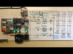 stop start motor control, 3 motors sequence start with pressure switch and Time on delay.