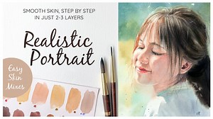 Magical Realism in Watercolor Portraits: Paint Smooth Skin in 2-3 Layers. Portrait Painting Part 3. | Evgenia Cordie | Skillshare