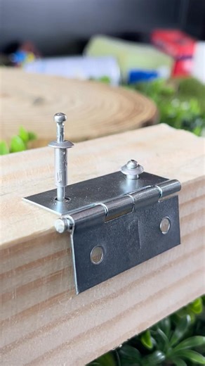 How to attach a hinge using a rivet #DIYProjects #ToolTips #FixltYourself | Hacks By David