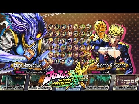Jojo's Bizarre Adventure All Star Battle: All Characters with All DLC (Complete Roster) & Stages
