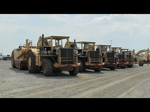 5 Cummins Repowered Caterpillar 660B Scrapers -- Detailed Walk-Around