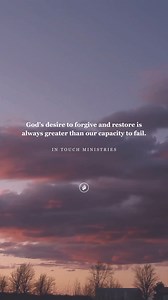 31K views · 1.8K reactions | Jesus never stops seeking, never stops offering forgiveness to all who call Him Lord and Savior. | In Touch Ministries | Facebook