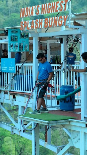 4.5K views · 8.1K reactions | Falling is part of flying Our adventure activities—- bungee jump , rocket bungee, sky walk, tower top swing, Zipline Rishikesh,bungee jump, adventure activity #adventure #rishikesh | Splash Bungy | Facebook