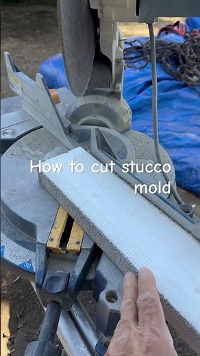 How to cut foam stucco trim