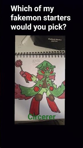 my personal favorite is cthulla :) #fakemon #pokemon #starters #fakemonstarters #art