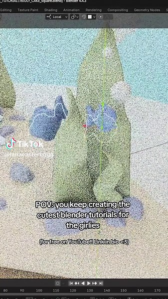 Create a Cute Surreal Cake with Blender 3D Tutorial