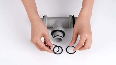 2 in 1 T-Shape Swimming Pool Hose Connector, Replacement Hose Adapter Split Coupling for Pool Hoses