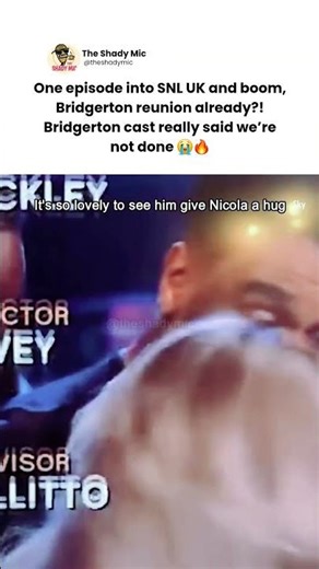 Regé-Jean Page and Nicola Coughlan share a sweet reunion during SNL UK’s debut. #bridgertonseason4