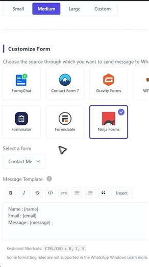 Send Ninja Forms Leads to WhatsApp in Seconds! 🚀 | FormyChat WordPress Plugin