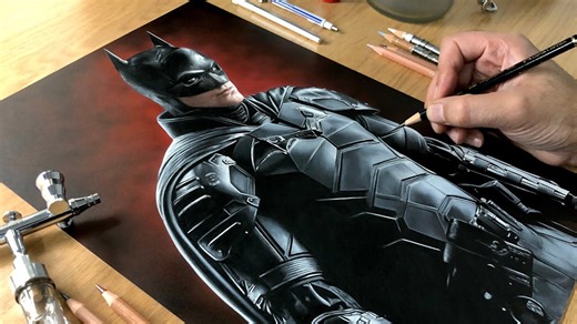 Watch this epic time-lapse of Batman fan art creation