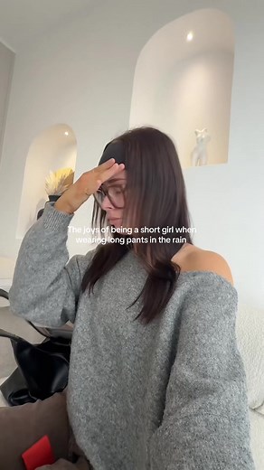 The Challenges of Short Girls Wearing Long Pants in Rain