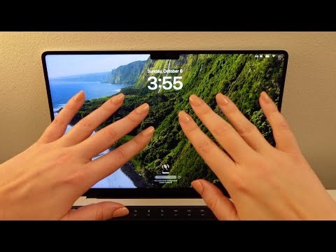 ASMR What's On My Macbook Pro 14" 2023 + eating hard candy