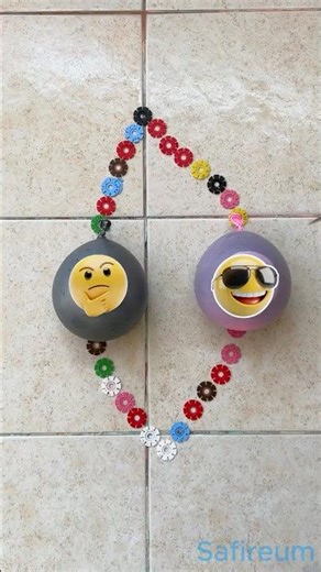 Popping balloons filled with colored water and smiley faces — with a reverse effect! 🎈😊🔄 #ballons