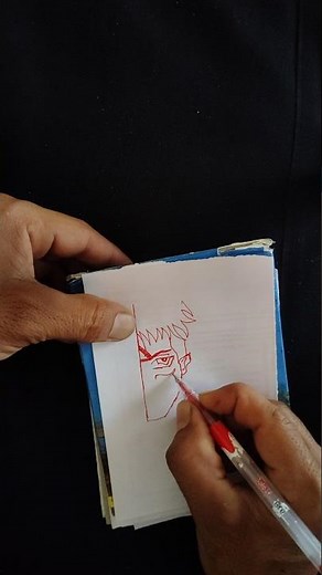 Half Face Mask Drawing 🔥 | Easy Anime Style Art #shorts