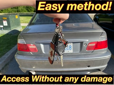 Keys locked in car solution BMW E46